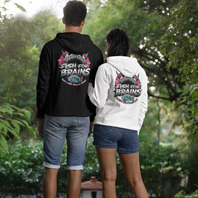 "Shark Attack" Premium Unisex Hoodie, Front, Back, and Sleeve Print  - Hooded Sweatshirt Thumbnail