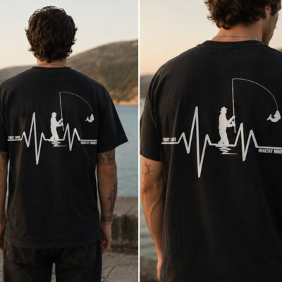 "Heart Beat" Unisex Straight Cut Cotton Tee Thumbnail
